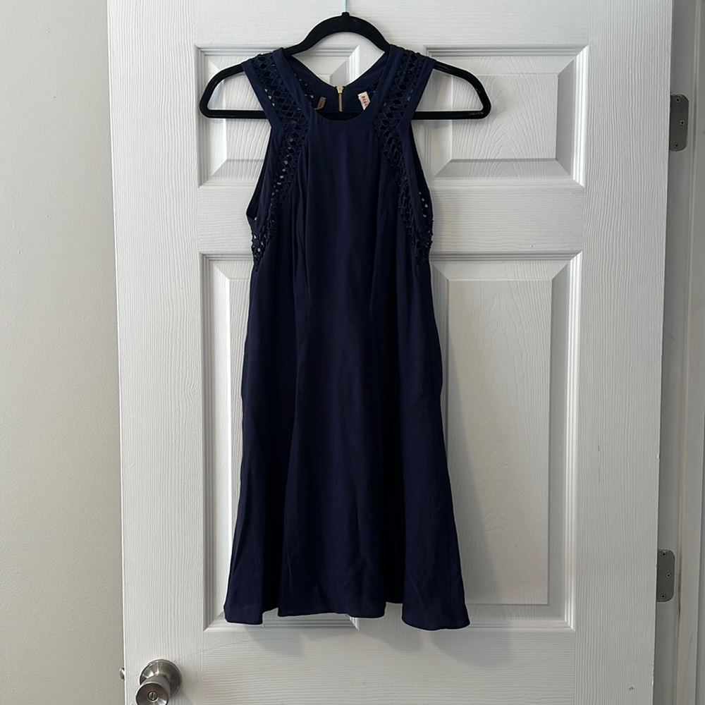 Navy Blue Rebecca Taylor cocktail dress